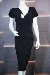 Bodycon V Neck Black
